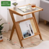 5 WoodBee Craft "The Zephyr Cane" Premium Fluted Glass Side Table