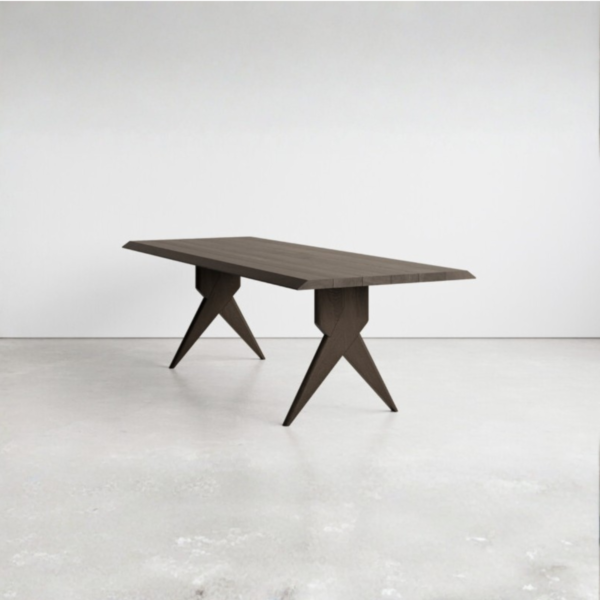5 WoodBee Craft "The Apex Chevron" Premium Sculptural Wooden Dining Table
