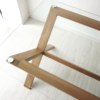 5 WoodBee Craft "The Trestle Clarity" Premium Glass Top X Base Dining Table