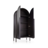 WoodBee Craft "The Nocturne Arch" Premium Black Arched Armoire Cabinet
