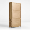 5 WoodBee Craft "The Prairie Grid" Premium Natural Cane Grid Bookcase