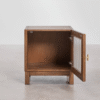5 WoodBee Craft "The Aurelia" Premium Fluted Glass Bedside Table