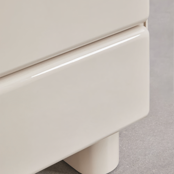 WoodBee Craft "The Lumina Capsule" Premium Capsule Minimalist Bedside Table