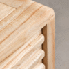 6 WoodBee Craft "The Louvre Horizon" Premium Slatted Wood Bedside Table