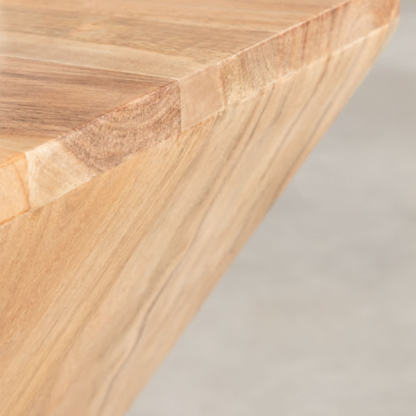 WoodBee Craft "The Helix Form" Premium Twisted Wood Accent Table