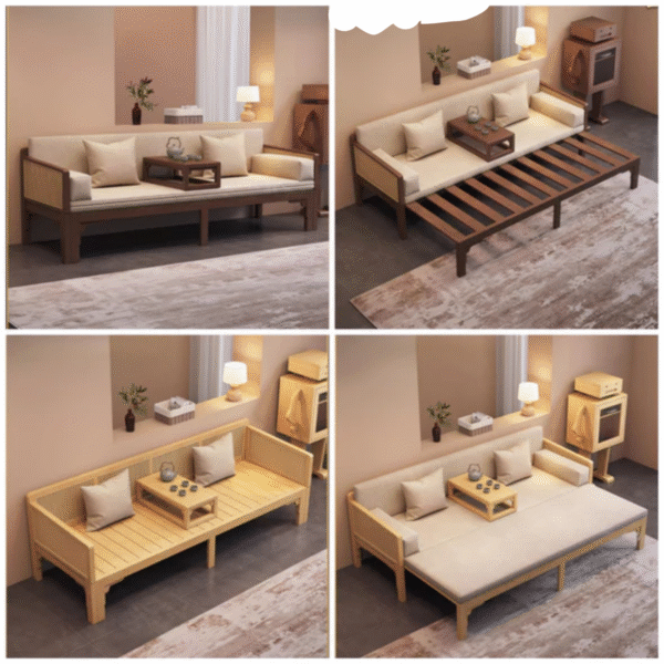 6 WoodBee Craft "The Kyoto Cane" Premium Rattan Daybed Sleeper Sofa