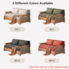 WoodBee Craft "The Emerald Arc" Premium Rattan Pull Out Sleeper Sofa