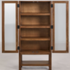6 WoodBee Craft "The Amber Mist" Premium Frosted Glass Display Cabinet