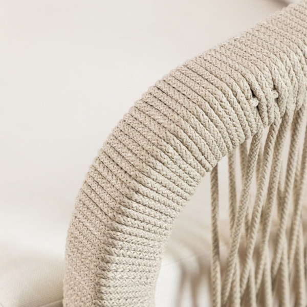 6 WoodBee Craft "The Meridian" Premium Artisan Woven Rope 3 Seater Sofa