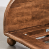 6 WoodBee Craft "The Half-Moon Orb" Premium Low Profile Single Wood Bed