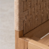 6 WoodBee Craft "The Chevron Loom" Premium Woven Cord Headboard Bed Frame