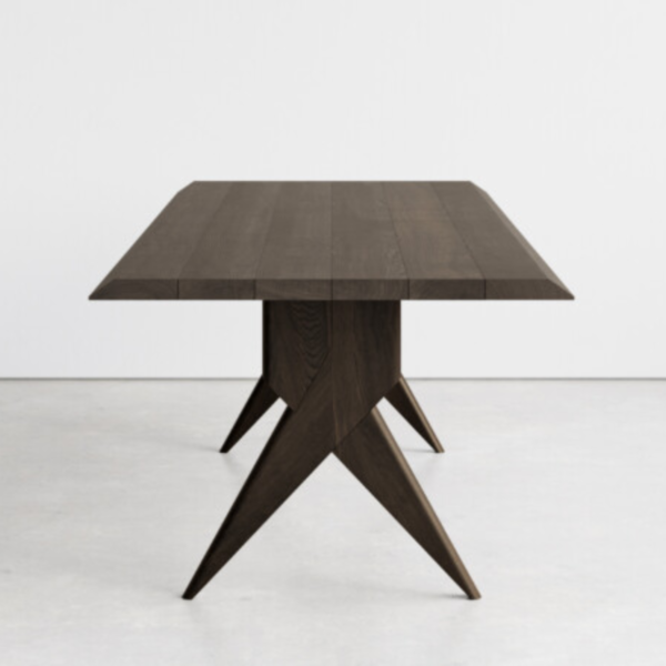 6 WoodBee Craft "The Apex Chevron" Premium Sculptural Wooden Dining Table