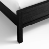 6 WoodBee Craft "The Obsidian Line" Premium Black Solid Wood Bed Frame