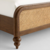 6 WoodBee Craft "The Valencia Camelback" Premium Arched Rattan Wood Bed Frame