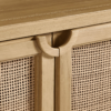 6 WoodBee Craft "The Prairie Grid" Premium Natural Cane Grid Bookcase