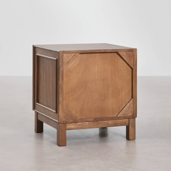 6 WoodBee Craft "The Aurelia" Premium Fluted Glass Bedside Table