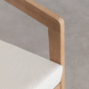 WoodBee Craft "The Solace Single" Premium Contemporary Minimalist Wood Armchair