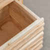 7 WoodBee Craft "The Louvre Horizon" Premium Slatted Wood Bedside Table