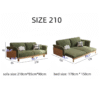 7 WoodBee Craft "The Verdant Flex" Premium Convertible Wood Sleeper Sofa