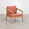 WoodBee Craft "The Cordage Solo" Premium Minimalist Woven Rope Armchair