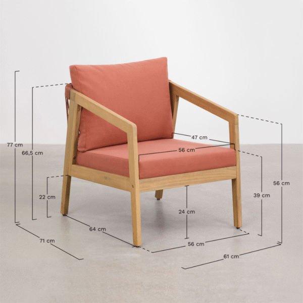 WoodBee Craft "The Cordage Solo" Premium Minimalist Woven Rope Armchair