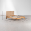 7 WoodBee Craft "The Chevron Loom" Premium Woven Cord Headboard Bed Frame