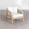 7 WoodBee Craft "The Haven Cross" Premium Luxury Woven Rope Accent Chair
