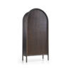 WoodBee Craft "The Nocturne Arch" Premium Black Arched Armoire Cabinet