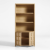 7 WoodBee Craft "The Prairie Grid" Premium Natural Cane Grid Bookcase