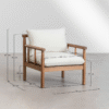7 WoodBee Craft "The Nordic Spindle Single" Premium Scandinavian Minimal Wood Armchair