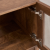 7 WoodBee Craft "The Aurelia" Premium Fluted Glass Bedside Table