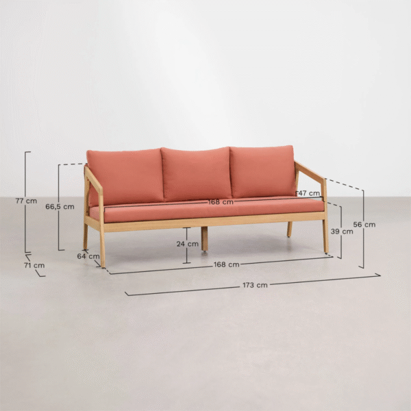 8 WoodBee Craft "The Cordage" Premium Modern Minimalist Woven Rope Sofa