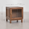 8 WoodBee Craft "The Aurelia" Premium Fluted Glass Bedside Table