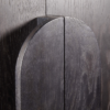 WoodBee Craft "The Nocturne Arch" Premium Black Arched Armoire Cabinet