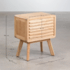 8 WoodBee Craft "The Louvre Horizon" Premium Slatted Wood Bedside Table