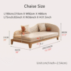 8 WoodBee Craft "The Silhouette Arc" Premium Chaise Lounge Sleeper Sofa