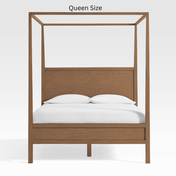 WBC-BED-011 (3) WoodBee Craft "The Meridian Spire" Premium Black Solid Wood Canopy Bed