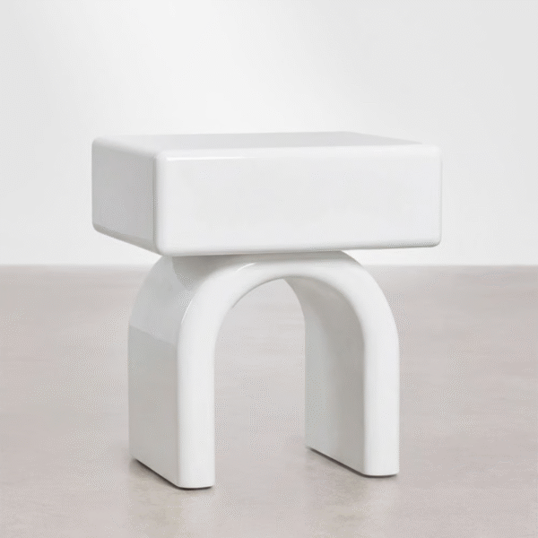 WBC-BS-005 (1) WoodBee Craft "The Arcane" Premium Chunky Modern Bedside Table