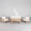 WBC-SO-015 WoodBee Craft "The Haven Cross" Premium Luxury Woven Rope Accent Chair