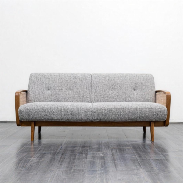 WoodBee Craft "The Nordic Rattan" Premium 3 Seater Cane Armrest Sofa