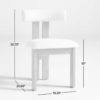 WoodBee Craft "The Nordic Horizon" Handcrafted Upholstered Bouclé Wood Dining Chairs (Set of 2)