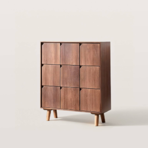 WoodBee Craft "The Matrix 9" Handcrafted 9 Cube Modular Wood Storage Dresser