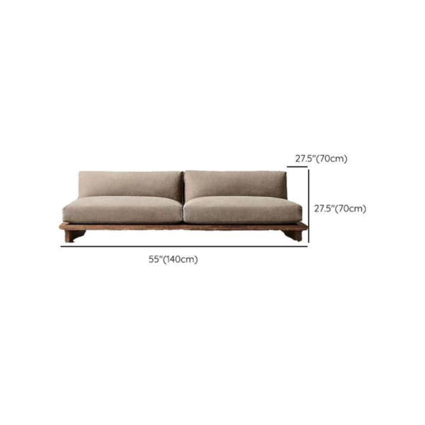 10 WoodBee Craft "The Horizon Platform" Handcrafted Armless Low Wooden Platform Sofa