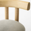 13 WoodBee Craft "The Nordic Cloud" Handcrafted Bouclé T-Bar Dining Chairs (Set of 2)