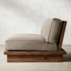 2 WoodBee Craft "The Horizon Platform" Handcrafted Armless Low Wooden Platform Sofa