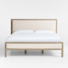 2 WoodBee Craft "The Haven Linen" Premium Upholstered Wood Panel Bed Frame
