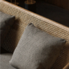 3 WoodBee Craft "The Solstice Trio" Handcrafted 3 Seater Rattan Barrel Mesh Sofa
