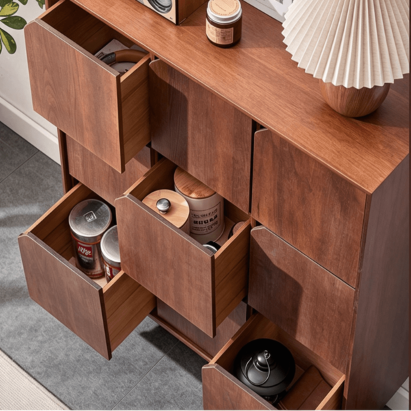 WoodBee Craft "The Matrix 9" Handcrafted 9 Cube Modular Wood Storage Dresser