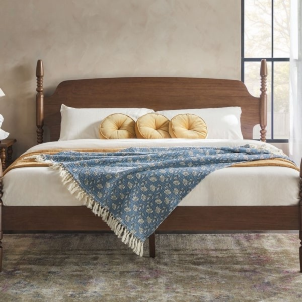3 WoodBee Craft "The Heritage Turn" Solid Wood Turned Spindle Bed Frame