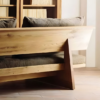 4 WoodBee Craft "The Lowland Haven" Handcrafted Low Profile Solid Wood Daybed Sofa